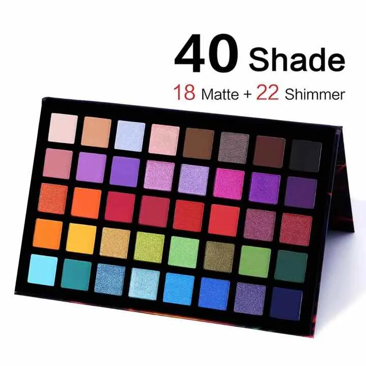 أضواء كاشفة 40 لون لوحة ظلال عيون  Spotlights 40 Colors Eyeshadow Palette Artist Colorful