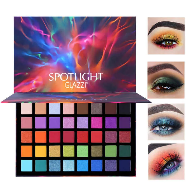 أضواء كاشفة 40 لون لوحة ظلال عيون  Spotlights 40 Colors Eyeshadow Palette Artist Colorful
