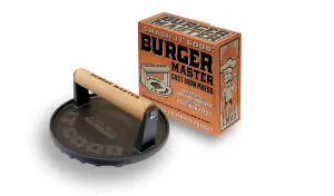 Burger Master Cast Iron Grill Press - Smash Burgers