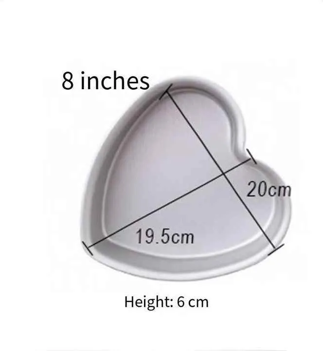Heart Shape Removable -قالب كيك شيفون