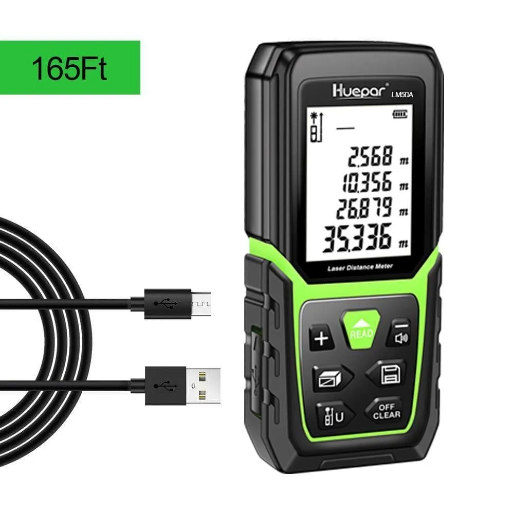 Huepar LM50A -  50M Laser Distance Meter