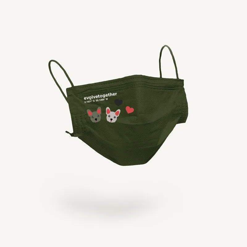 Kids Face Mask 30 Pack (Green)