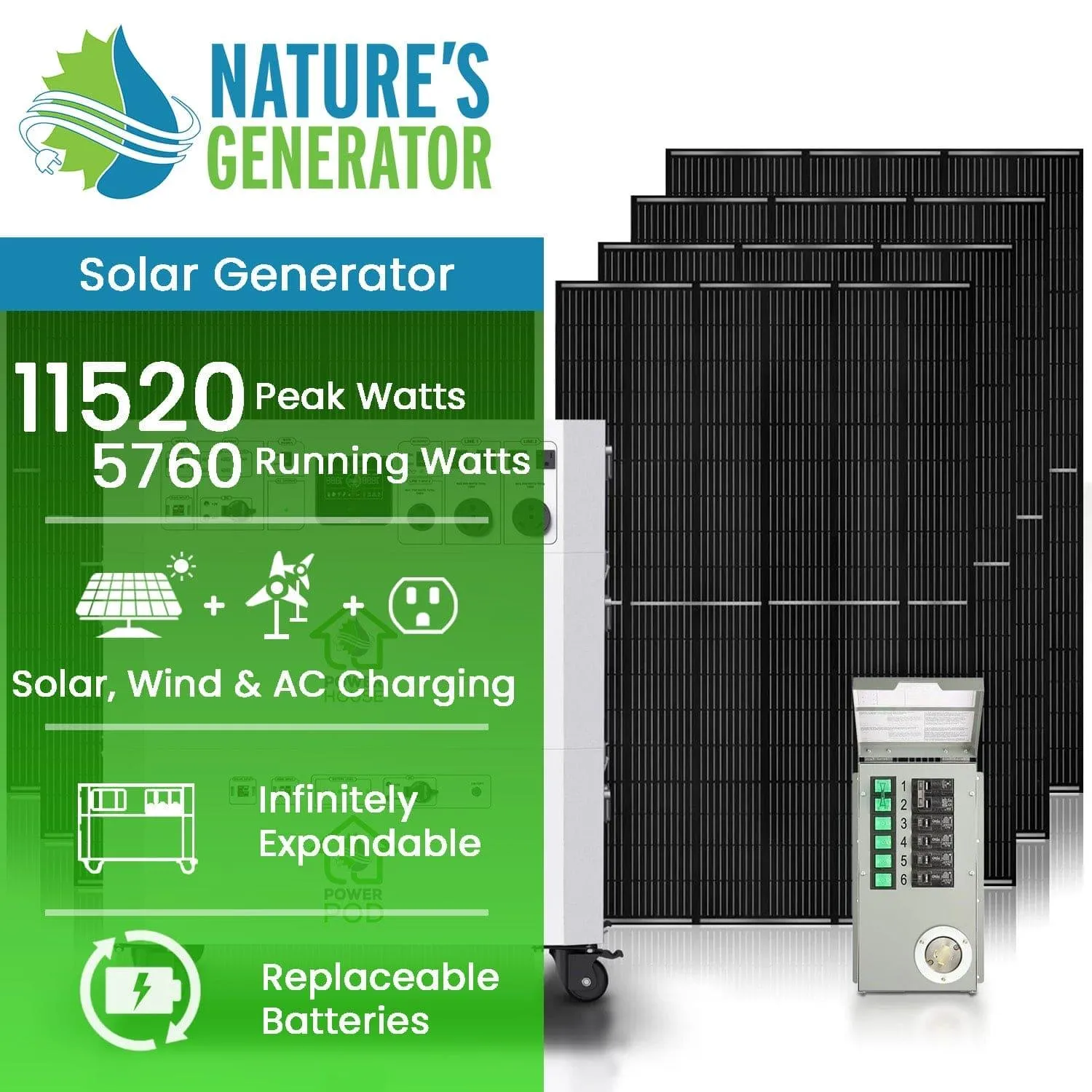Nature’s Generator Powerhouse Platinum Plus PE System