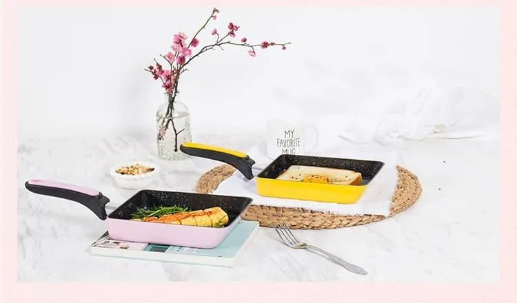 Non-Stick Colorful Stainless Steel Frying Pan