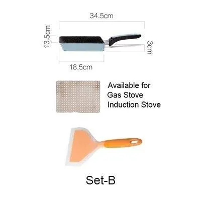 Non-Stick Colorful Stainless Steel Frying Pan