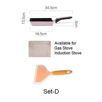 Non-Stick Colorful Stainless Steel Frying Pan