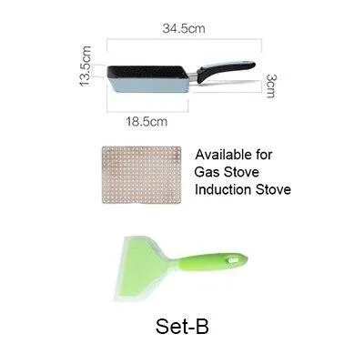 Non-Stick Colorful Stainless Steel Frying Pan