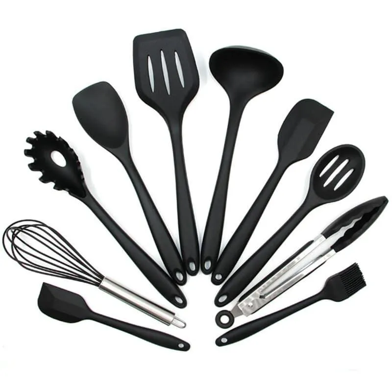 Non Stick Silicone Heat Resistant Cooking Tool 10 pcs Set