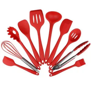 Non Stick Silicone Heat Resistant Cooking Tool 10 pcs Set