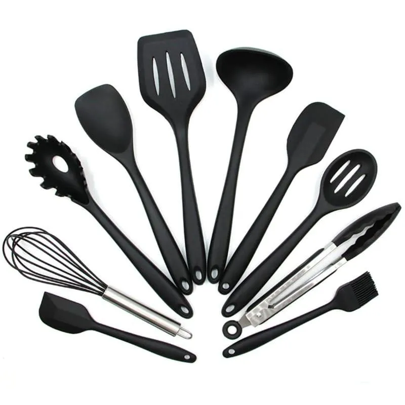 Non Stick Silicone Heat Resistant Cooking Tool 10 pcs Set
