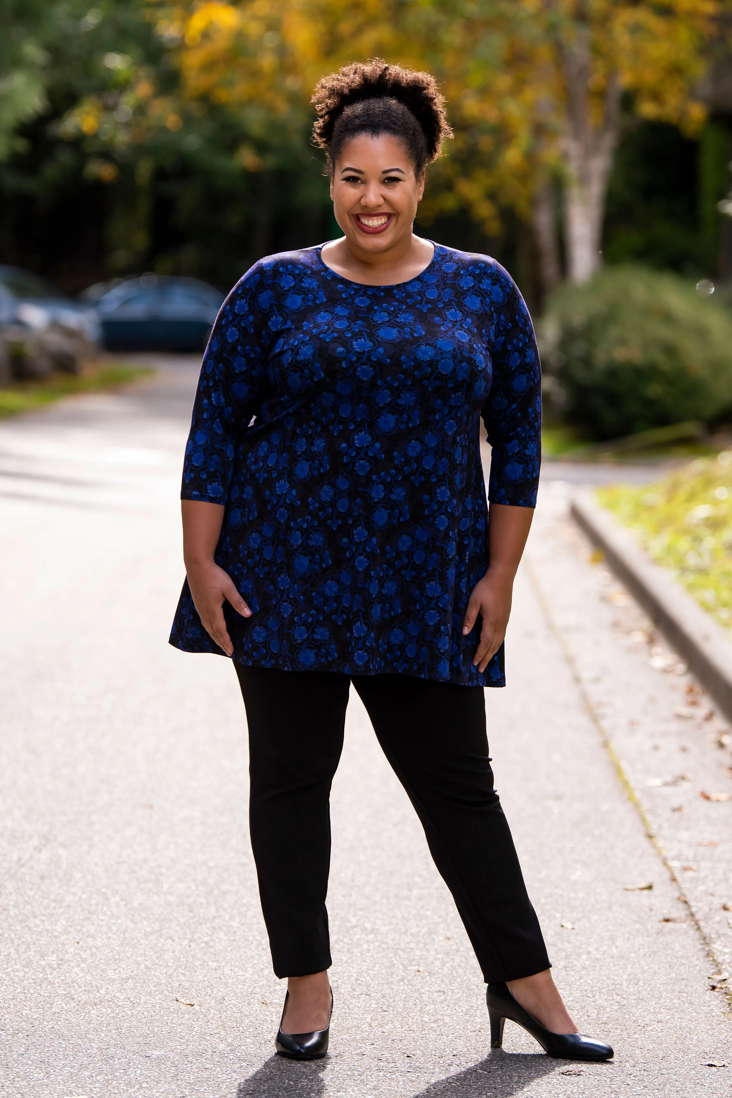 Perfect Tunic, Snow Flower, Bamboo - Final Sale