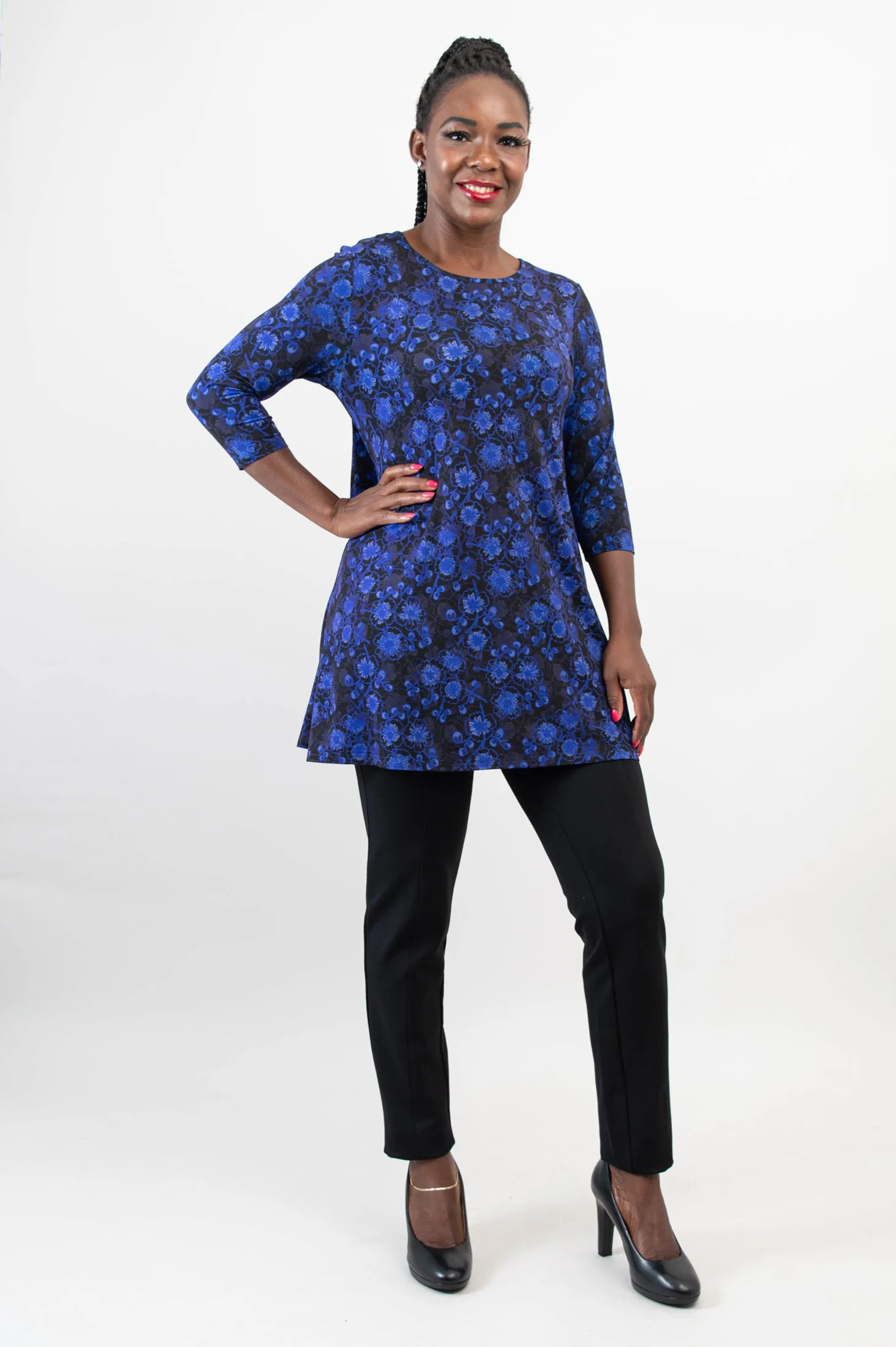 Perfect Tunic, Snow Flower, Bamboo - Final Sale