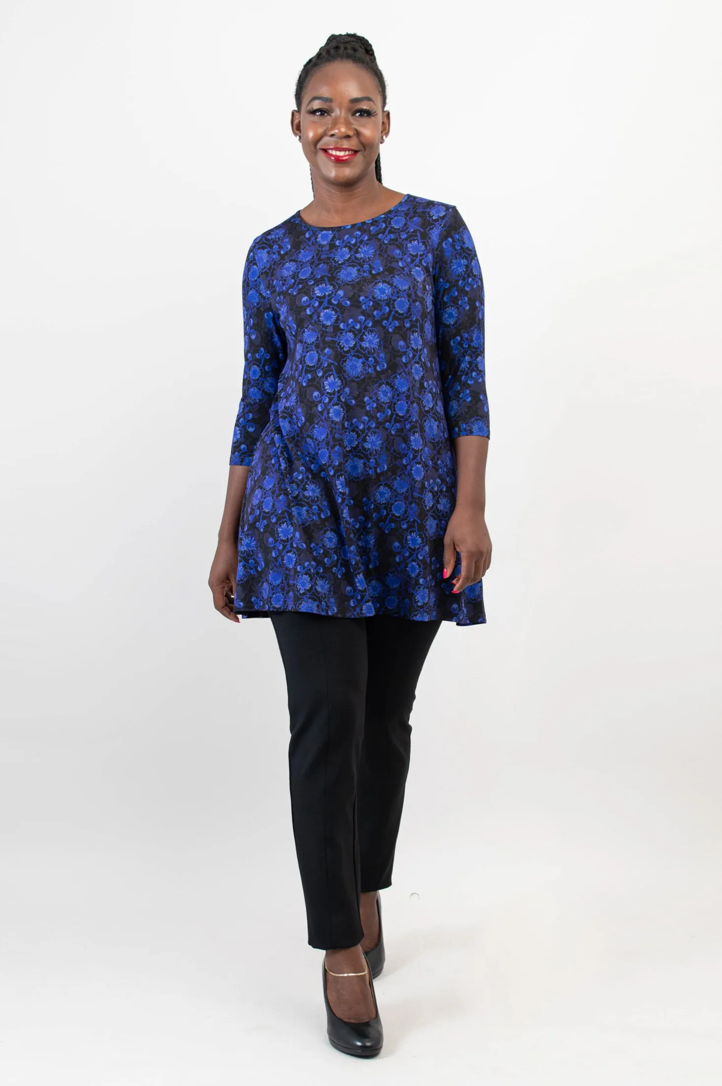 Perfect Tunic, Snow Flower, Bamboo - Final Sale